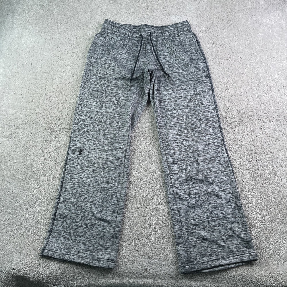 Under Armour Sweatpants Women Small Gray Storm Fleece ColdGear Space Dye Lounge